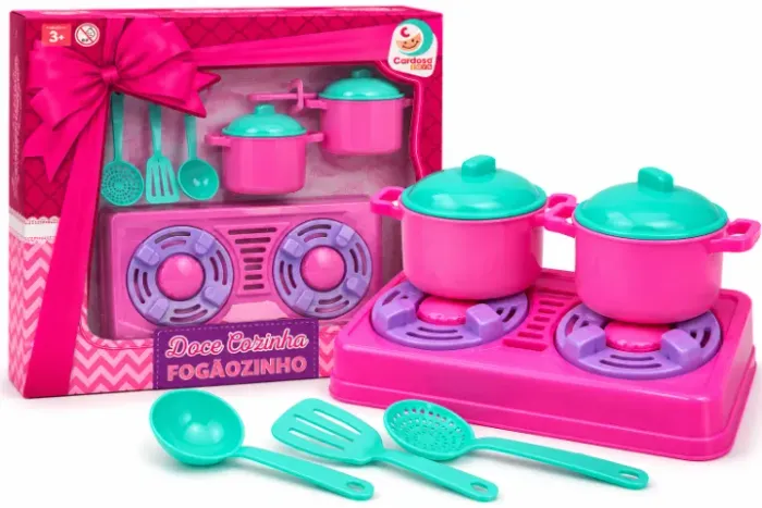 Fogãozinho Infantil Doce Cozinha Com Panelinhas - Novo - Ditudo Tech e Variedades