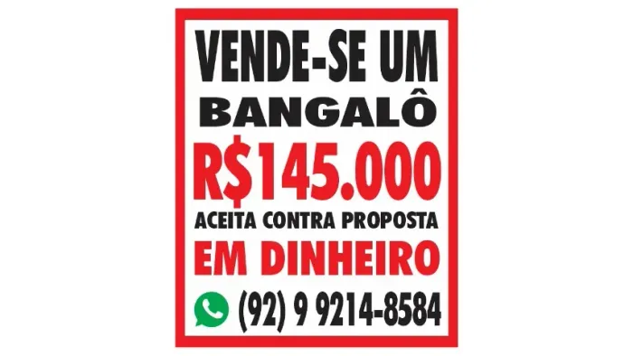 BANGALÔ COM 200 metros quadrados terreno com 35 frente 175 de fundo poço artesiano 60 me