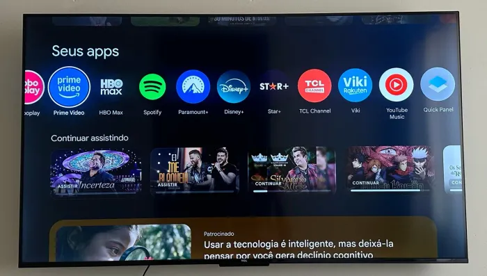 Full 4.7 (17388) Smart TV 55? 4K LED TCL 55P635 VA Wi-Fi Bluetooth HDR