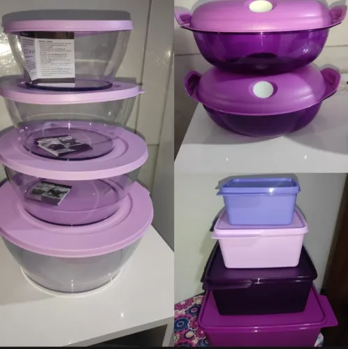 Vendo kit Tupperware Novo <br><br>Valor: 600,00<br><br> *Observação:* são 10 vasilhas sendo 6 acrílico