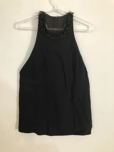 Blusa Animale Crepe e Canutilhos Cava nas Costas