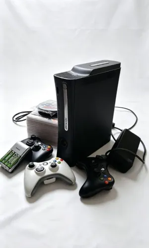 ? XBOX 360 + 3 CONTROLES + VÁRIOS JOGOS