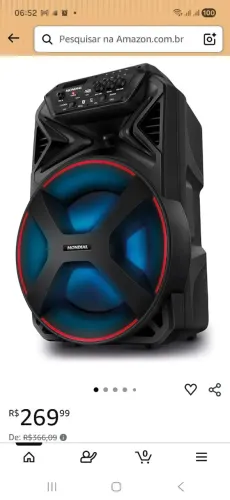 CAIXA AMPLIFICADA NOVA COM BATERIA NOVA