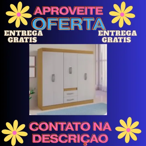Guarda Roupa 6 Portas -Entrego Hoje Grátis Para Salvador-Pague Quando Receber ao Entregado