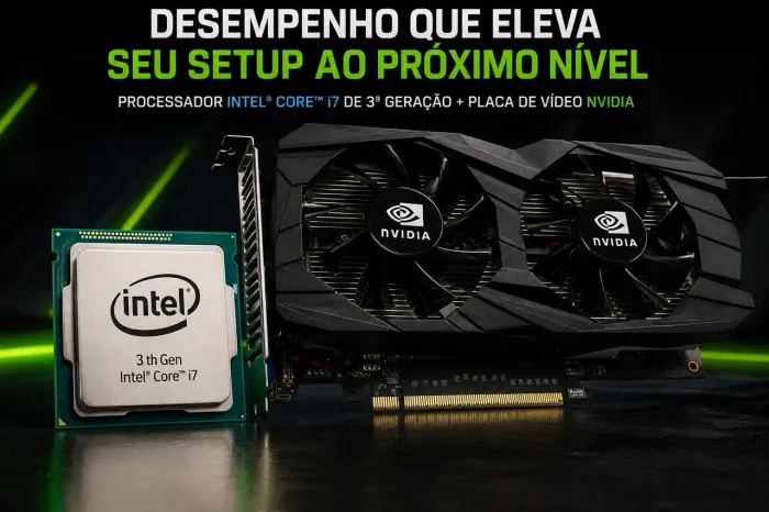 Placa de vídeo e processador 
