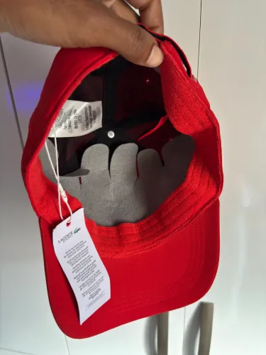 Boné Lacoste Sport vermelho 2023 original