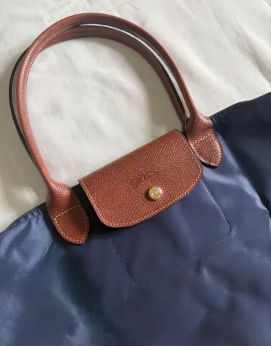 Bolsa longchamp azul marinho G le pliage 