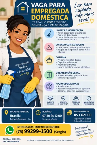Empregada Doméstica - Contrata-se.