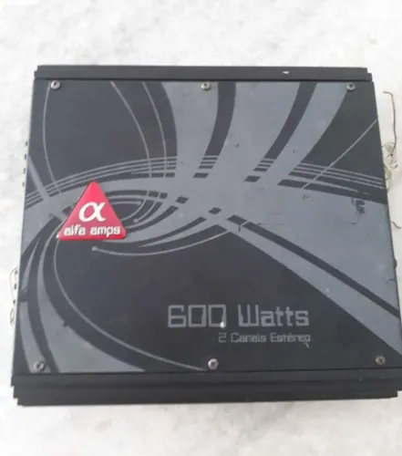 Amplificador Automotivo AB 600 rms 2 x 300rms 2 ohms. <br>