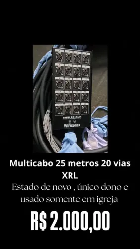 MULTICABO 20 VIAS 25 METROS