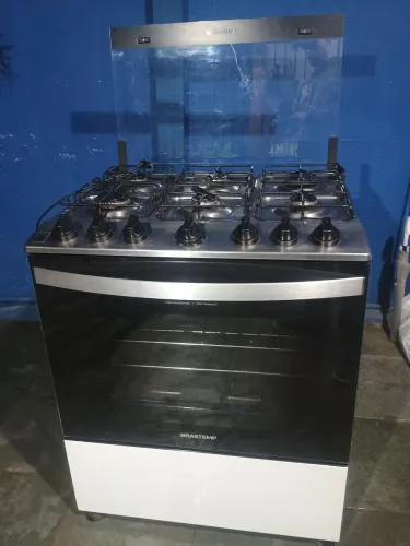 Fogão Brastemp 6 Bocas com botões Removíveis BFS6NCBUNA Bivolt 