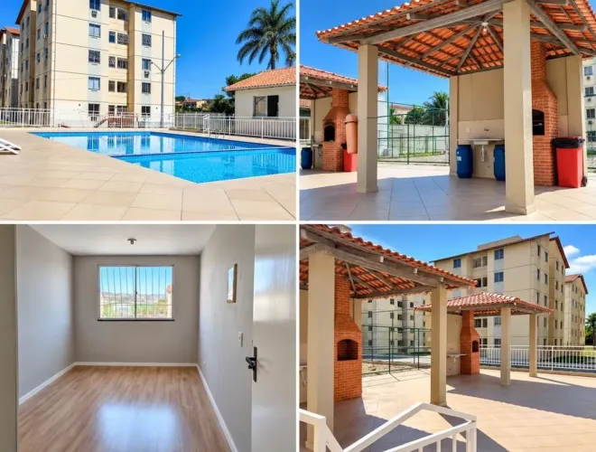 APTO 2 QUARTOS , PISCINA, CHURRASQUEIRA, PRÓX ESTAÇÃO INHOAIBA