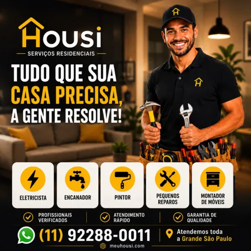 Eletricista, Encanador, Pintor e Montador de Móveis | Grande SP