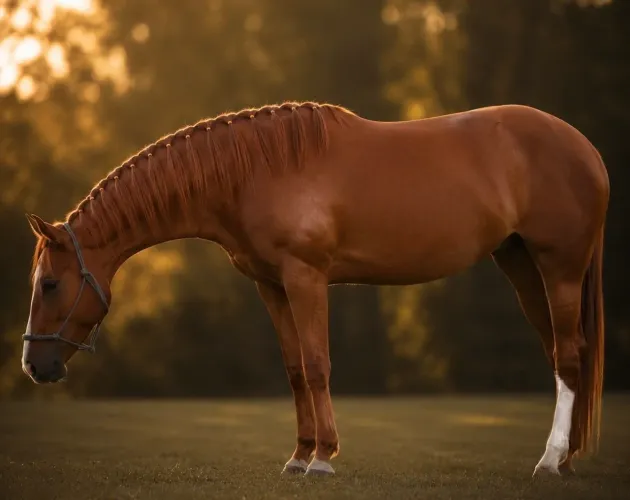 /Cavalo/Potra pura de origem com linhagem sem igual