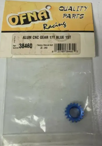 OFNA 38460 Engrenagem CNC de Alumínio 17T Azul 1ª Peça de Controle de Rádio de Carro RC No