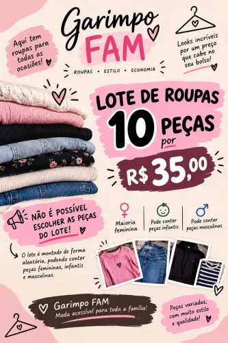 Lote de roupas