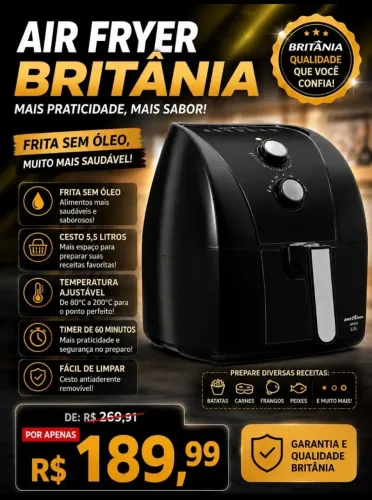 AIR FRYER BRITÂNIA