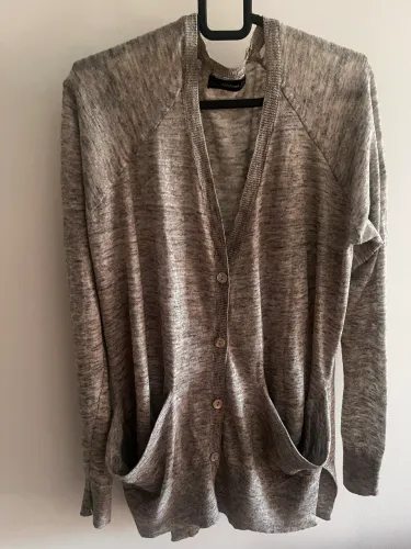 Casaco ZARA cardigan cinza 