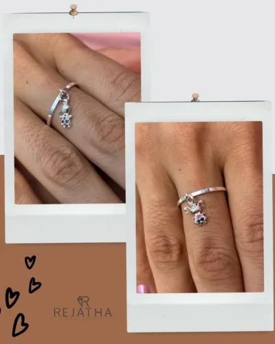 Anéis com Pingente menina/menino