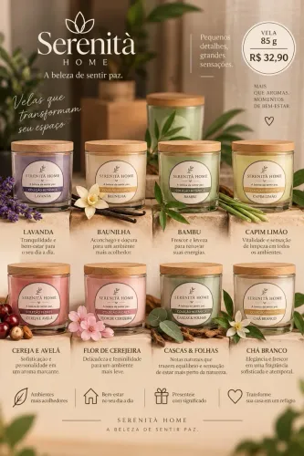 Velas,sabonetes,essências aromatizadas 