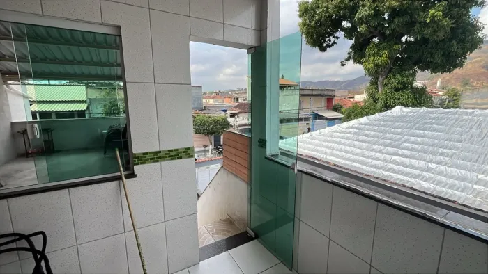 Vendo porta blindex temperado verde 2.20×76