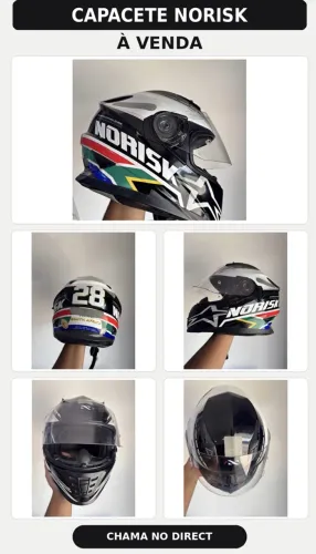 Capacete Norisk África do Sul tamanho 58