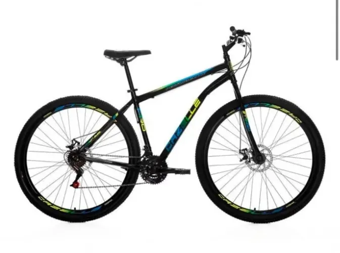 Bicicleta Cazelle Roma A.29 Tam 18 Aco Carbono F.disco 21v -Quadro Preto C/ Adesivo