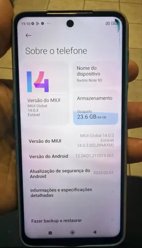 Celular Redmi note 9s 