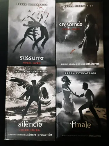 Kit - Livros Hush, Hush - Sussurro, Silêncio, Crescendo e Finale - Becca Fitzpatrick