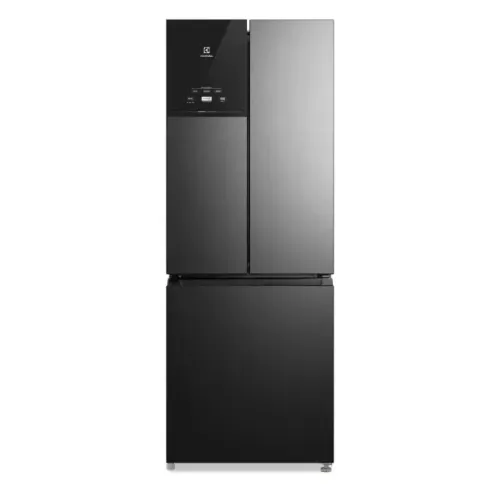 Geladeira Electrolux Frost Free Inverter 484L Efficient AutoSense 3 Portas Black Inox Look