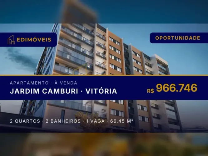 Apartamento 2 quartos em Jardim Camburi, venha conhecer o lazer completo