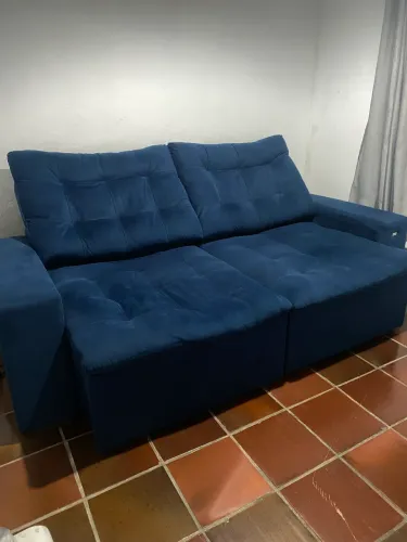 Sofá 3 lugares retrátil e reclinável