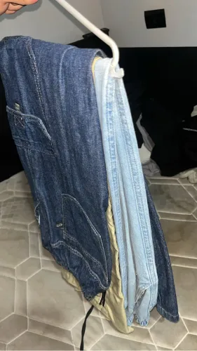 Calça cargo larga jeans