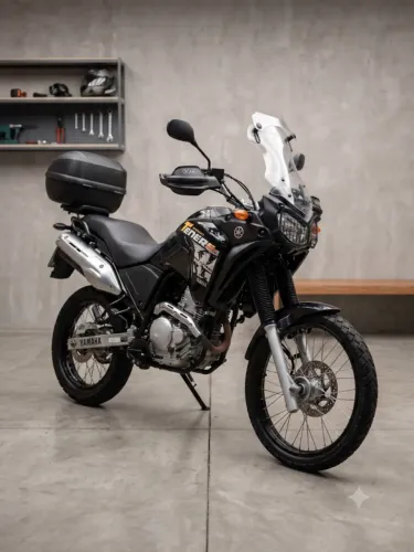 Potente moto Yamaha Teneré 250, apenas 64mil km, c acessórios