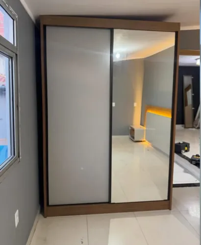 ROUPEIRO 100% MDF SOLTEIRO ESPELHO INTEIRIÇO
