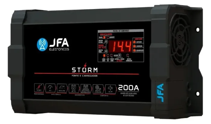 Fonte Automotiva JFA 12v 200a Storm Bivolt (não é bob) NOVA