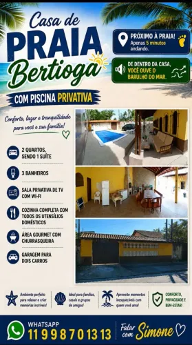 CASA DE PRAIA COM PISCINA