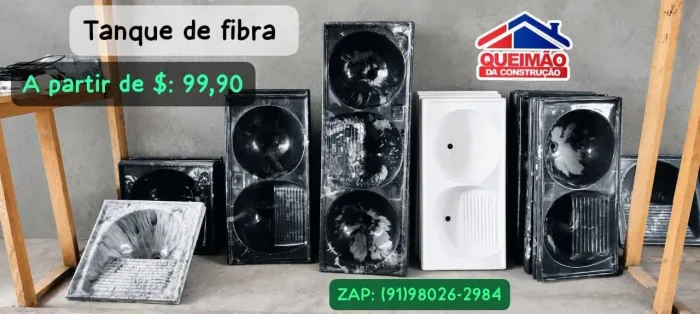 Tanque de fibra | lavar roupa a partir de $: 99,90