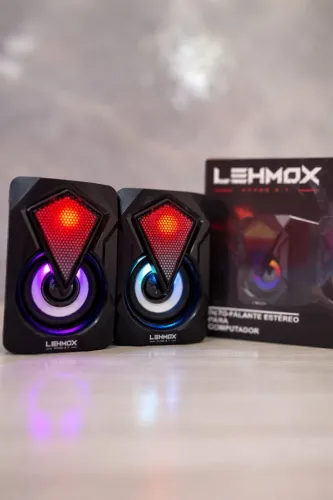 Caixa de som para Pc com RGB - ENTREGA A DOMICÍLIO