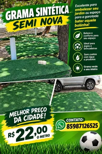 Grama Sintética Semi nova