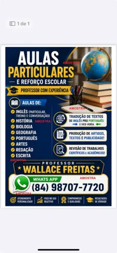 Professor particular de reforço 