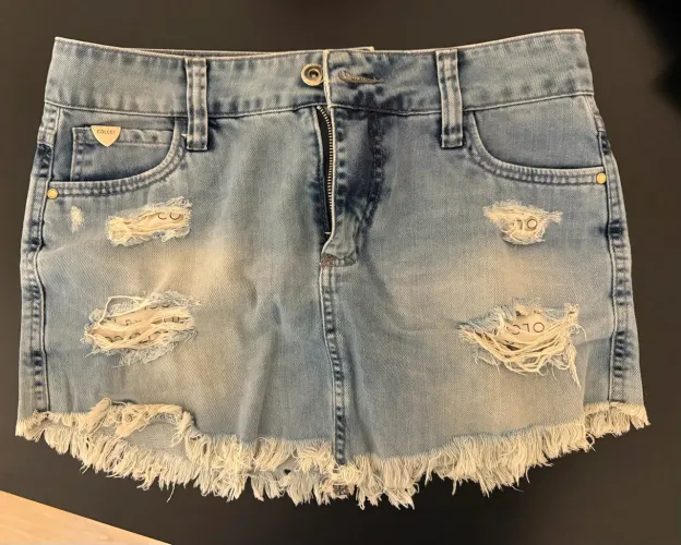 Saia jeans Colcci