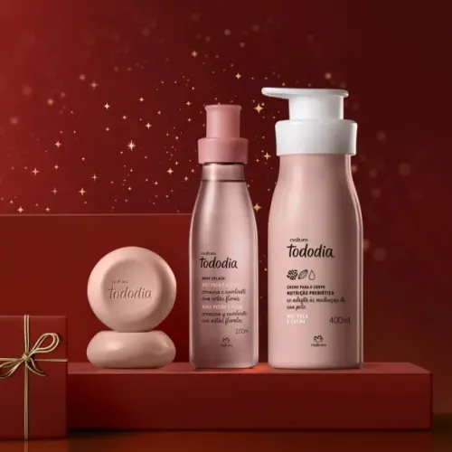 Presente Natura Tododia Noz Pecã E Cacau Natal (3 Produtos)