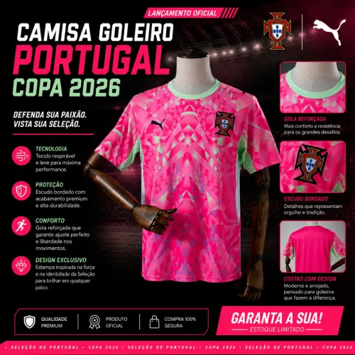 Camisa Portugal Goleiro Copa 2026