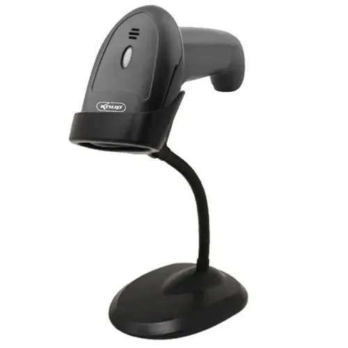 Leitor de Código de Barras Laser com Suporte Knup - KP-1017A+