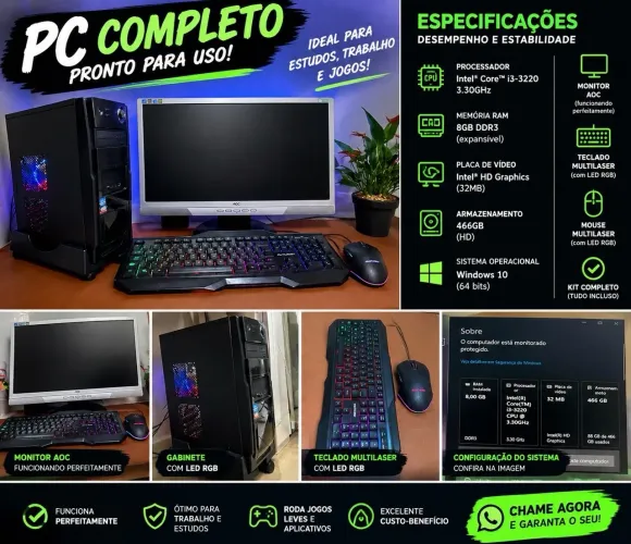 PC DESKTOP, vendo ou troco