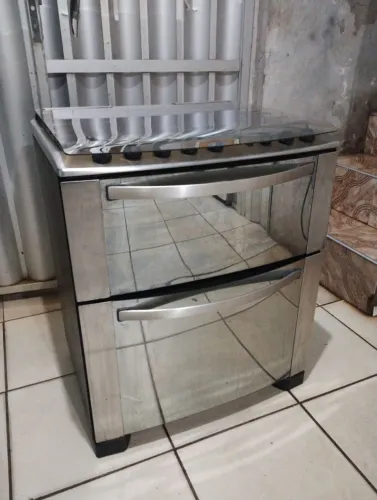 ELETROLUX SEMINOVO ELETRICO INOX 2 FORNOS SO 850 REAIS