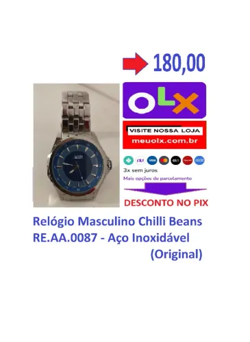 Relógio Masculino Chilli Beans RE.AA.0087 - Aço Inoxidável (Original)