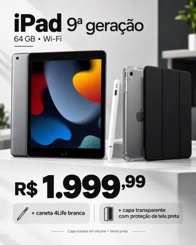 iPad 9ª Geração 64 GB - Prata - Seminovo