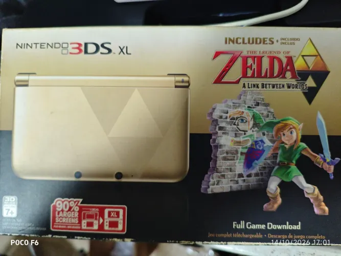 Nintendo 3DS XL Zelda a Link Between worlds desbloqueado. Mais 9 jogos originais melhores.